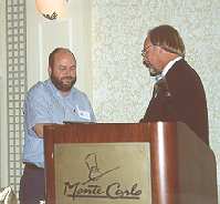 Mark Lysinger gets award.